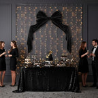 Suncalla 40 x 80 Inch Extra Large Black Velvet Bow for Backdrop, Xmas Tree - Image 6
