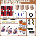 4 Sets Baby Shower Prizes for Men with Nail Clippers Towels Bottle Opener Cups Pens Tape Measure Screwdriver Ribbons Gift Bags Applicable Baby Shower Prizes for Game Winners - Image 3