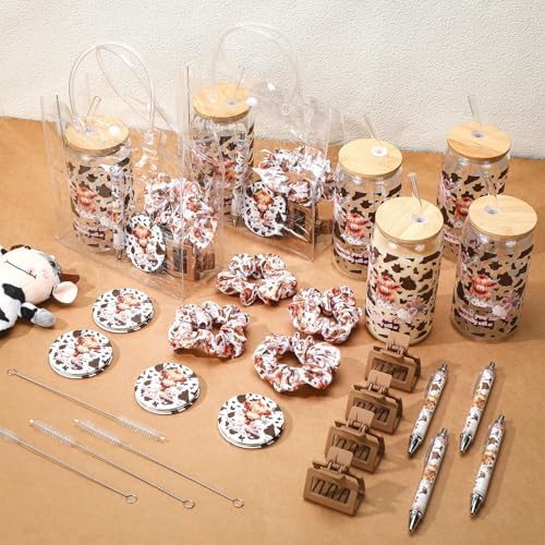 Boao 6 Set Highland Cow Baby Shower Game Prizes Gifts for Guest Winners - Image 4