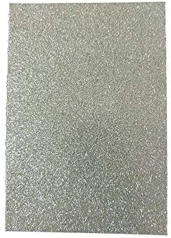 100pcs Silver Glitter Wedding Invitations Cards Covers,7"x4.9" - Image 3