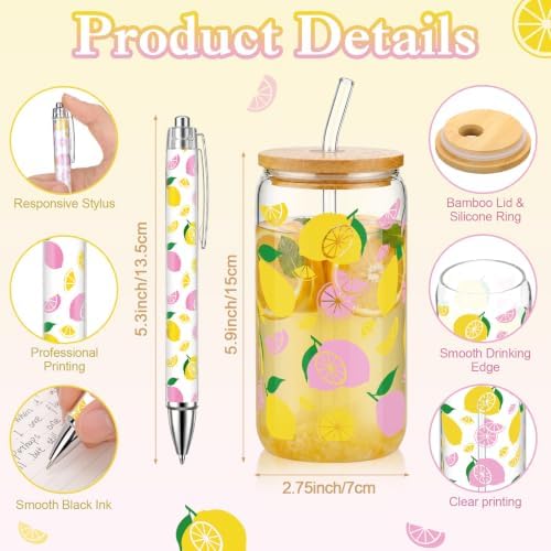 LemonRoad 24 Pcs Lemon Party Favors, Pink Yellow Lemon Theme Gift - Image 3