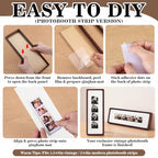 Lineshading 2 Pcs Walnut Wood Photo Strip Frames 12×4 Inch Frame, White - Image 3