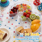 Ledido Reusable 10'' Fillable Acrylic Charcuterie Board Box Number 30 - Image 2