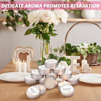 MTLEE 50 Pcs Wildflower Wedding Candles Gift Favors for Guests 1 Oz - Image 4