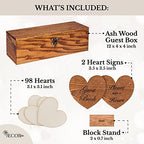 Jecor Wedding Guest Book Alternative with Sign Guest Book Wedding Reception - Image 3