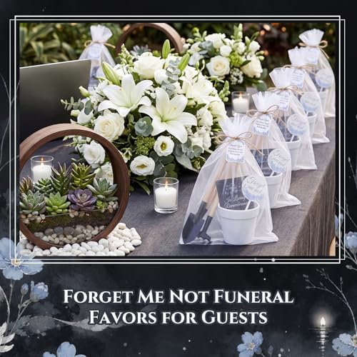 Amyhill 50 Sets Forget Me Not Funeral Favors for Guests Bulk - Image 6