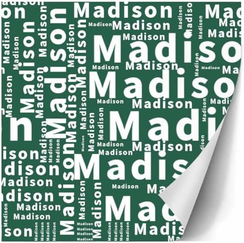 AOFUN Personalized Name Heart With Name/Date Personalized Gift Wrapping Paper Happy Birthday Gift Wrap Anniversary Wrapping Paper For Her 5 Rolls 58" x 23" - Image 3