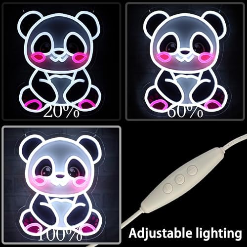 Panda Neon Sign, USB Powered LED Light for Room Decor - Image 3