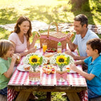 Daifunli 6 Set Picnic Party Centerpieces for Table Mason Jar Table Decor - Image 5
