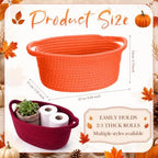 LemonRoad 5 Pcs Fall Empty Gift Basket, Autumn Party Supplies Decor - Image 2