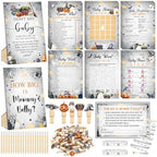 Funnymoom 426 Pcs Halloween Baby Shower Games Set, 8 Party Activities by Funnymoom