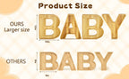 Larger Charcuterie Board Letters for Baby Shower Gender Reveal Party, 12" Wooden Charcuterie Party Decorative Box, Candy Cupcake Serving Tray Food Dish Plates (Baby - 12 INCHES) - Image 2