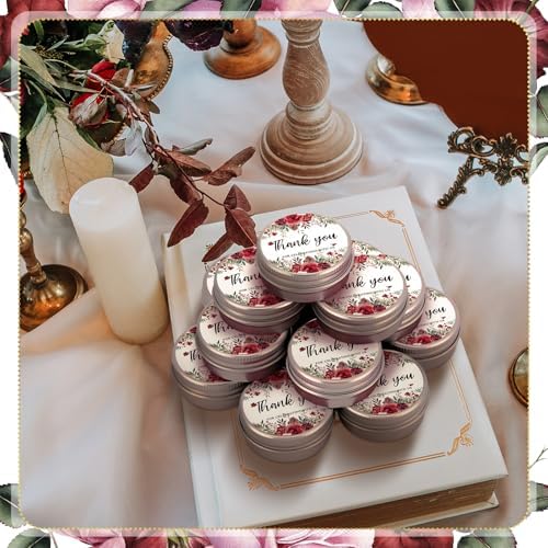 MTLEE 50 Pcs Summer Wedding Candles Gift Favors for Guests 1 Oz - Image 3