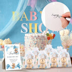 50 Set Bear Bottle Opener Baby Shower Party Favors Bulk,Blue - Image 6