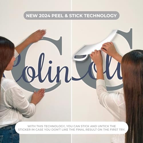 CRYPTONITE Personalized Name & Initial Lion Wall Decor I Jungle Nursery Decor for Baby Boy & Girl I Lion King Baby Shower Decorations I Wall Decal for Baby Room Decor (Wide 36"x 20" Height) - Image 4