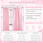 Glitter Pink Sequin Backdrop for Birthday Party Decorations 6x8FT Curtain - Image 5