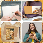 Motiskyy 72 Pack Vinatge Highland Cow Greeting Cards Bulk with 72 Pack Retro Rustic Envelopes 72 Pcs Farmhouse Stickers, 4 x 6 Inch Blank Inside Postcards for Baby Shower DIY Card Paper Gift - Image 6