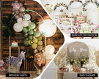 COLRASN Wedding Arch Backdrop Stand Set of 2 Gold Metal Balloon Arch Stand 7.2FT & 6.6FT Backdrop Frame for Birthday Party Wedding Ceremony Graduation Bridal Baby Shower Event Decor - Image 6