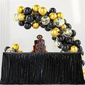 PartyDelight Black Sequin Table Skirt 14ft Long x 30 Inch High by PartyDelight