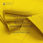 Lemon Yellow Cloth Napkins 18x18 Inch - Set of 12 - Soft, Absorbent, Reusable, Washable - Hemstitch Mitered Edges - Perfect Cotton Napkin for Summer, Spring, Baby Showers, Parties - Image 4