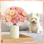 Geosar 8 Bundles Artificial Peonies Flowers,Pink, Yellow - Image 5