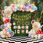 Gejoy 82 Pcs Wonderland Tea Party Decorations, Vintage Halloween Decor by Gejoy
