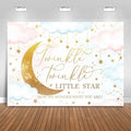 Twinkle Twinkle Little Star Gender Reveal Backdrop 10x7ft Pink or Blue How We Wonder What You are Gender Reveal Background Party Decoration Moon and Star Boy or Girl Banner by Fitumiw