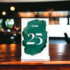 Watercolor Splash Wedding Table Number Cardss 1-100 Double Sided For Reception Event Party Baby Shower Birthday 4x6 - Image 2