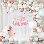 White Backdrop Curtain for Wedding Decor Holiday Party 4 Panels，5ft x 10ft - Image 4