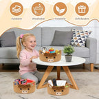 3 Pcs Oval Highland Cute Cow Basket for Nursery,Woven Rope Gift Basket - Image 5