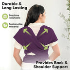 KeaBabies Baby Wrap Carrier, All in 1 Original Baby Carrier (Royal Purple) - Image 5