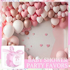 MTLEE 24 Sets Bright Pink Baby Shower Party Favors Small Bubble Candle - Image 5