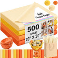 Qilery 500 Sheets Yellow Orange Tissue Paper for Gift Bags, 20 x 30 Inch by Qilery