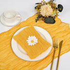 fani 60 Pack Gauze Cheesecloth Napkins, 20 x 20 in, Mustard - Image 3
