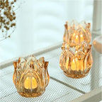 GOLDEAL 24Pcs Gold Votive Candle Holders, Thick Glass Tea Light Candle Holder Bulk, Tealight Candle Jars for Wedding Table Decor, Party Supplies, Bridal Shower Decorations, Centerpieces for Tables - Image 6