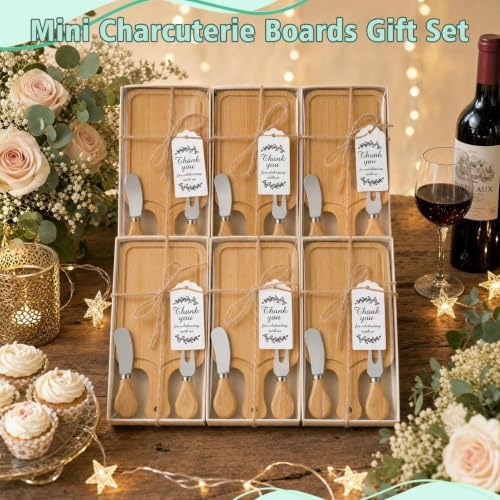 6 Sets Baby Shower Prizes for Game Winners Mini Charcuterie Boards Set - Image 2