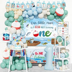 Party Inspo Ofishally One Birthday Decorations, 103 PCs - Gone Fishing 1st Birthday Party Supplies with Fish First Backdrop, Balloon Garland, Banners, Paper Lanterns, Poster by Unknown