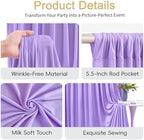 40x10ft Purple Backdrop Curtain for Parties Lavender Wrinkle Free Fabric Backdrop Curtain Wedding Photo Backdrop Drapes for Girls Baby Shower Bridal Shower Photography Lilac Back Drop 8 Panels 5x10FT - Image 7