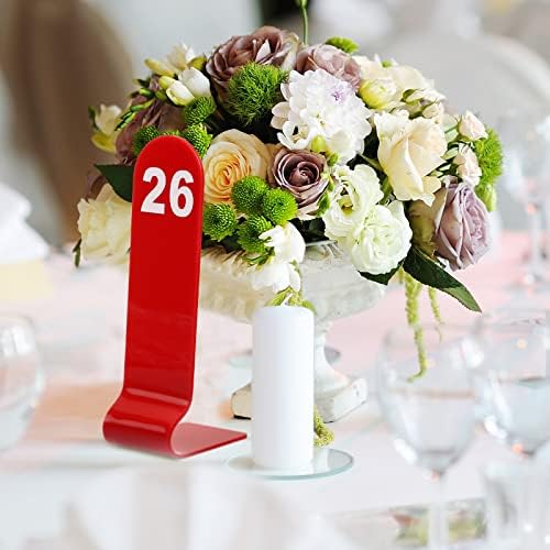 Tuanse 1-30 Table Order Numbers,Restaurant Double Sided Acrylic Sign, Red - Image 4