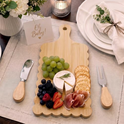 LemonRoad 12 Sets Bamboo Wood Baby Shower Prizes, 6"L x 9"W - Image 4