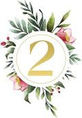 Watercolor Floral Design Table Number Cards Double Sided Party Table Numbers for Reception Baby Shower Anniversary Birthday Bridal Party 5x7 100 Pcs by Unknown