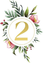 Watercolor Floral Design Table Number Cards Double Sided Party Table Numbers for Reception Baby Shower Anniversary Birthday Bridal Party 4x6 100 Pcs by Unknown