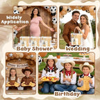 50 Pcs Western Party Decoration Gifts Baby Shower Prizes for Game Winners Sets of 6 Boot Cheese Board with Forks Gift Bag Cowgirl Cowboy Birthday Favors for Guests Boots or Bows Gender Reveal Supplies - Image 7