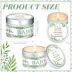 MTLEE Eucalyptus 24 Pcs Baby Shower Party Favors Candles Lavender Scented Baby Shower Favors for Guests Rustic Tealights Candles Gender Reveal Return Gifts(Sage Green, 1.2 oz) - Image 2
