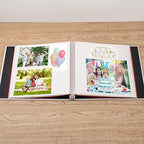 Large Photo Album Self Adhesive 4x6 5x7 6x8 8x10 Pictures Scrapbook Magnetic Album DIY Scrap Book 60 Sticky Pages Linen Cover DIY Photo Album with A Metallic Pen and DIY Accessories(White) - Image 3