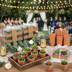 Shihanee 24 Pack Succulent Candles with Terracotta Pot Novelty Handmade Stylish Plant Candles Gifts for Baby Shower Birthday Wedding Party Favors Home Decor Valentine Gift - Image 4