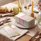 Potchen 100 Pcs Linen Feel Napkins Disposable, Hummingbird - Image 2