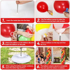 2 Sets Camping Balloon Column Stand Kit Adjustable Campfire Balloon Decor - Image 4