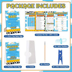 327 Pcs Cartoon Story Baby Shower Game Supply for Girl or Boy Include 200 Activity Card 25 Pencil 1 Don't Say Baby Sign 50 Clothespin 1 Pacifier Hunt Sign 50 Pacifier for Price Is Right Party Decor - Image 3
