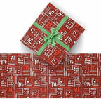 AOFUN Custom Wrapping Paper Picture Unique Wrapping Paper Happy Anniversary Wrapping Paper Personalized Wrapping Paper with Name/Text 5 Rolls 58" x 23" - Image 2